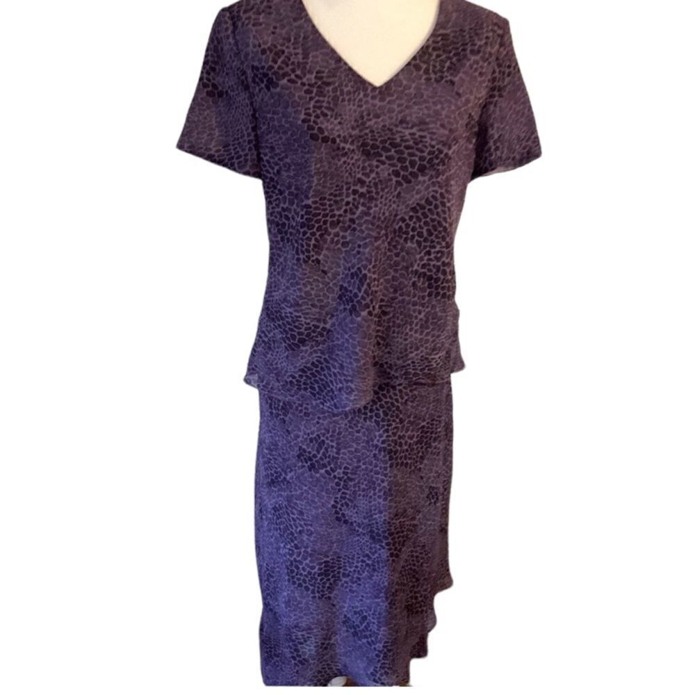 Donna Ricco purple Skirt Set Size 10